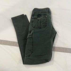 Free people brand cargo pants.